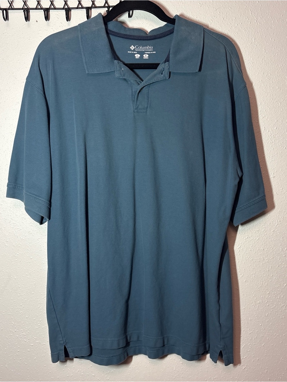 Columbia Men's Polo Shirt - Teal Blue
